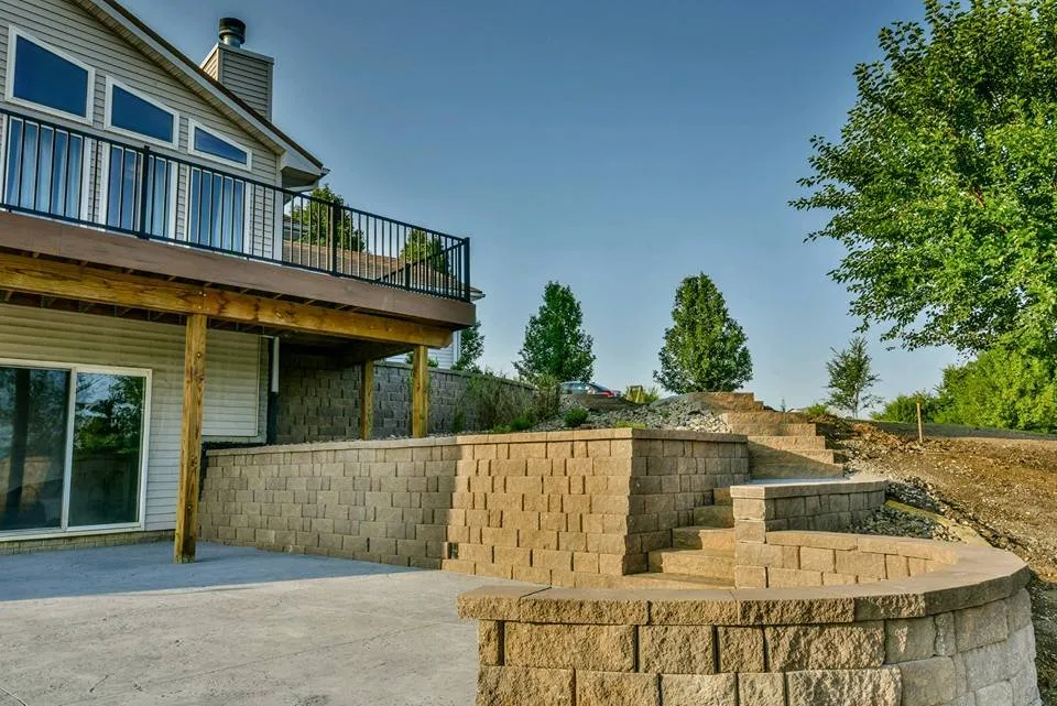 Custom landscape installation near you in Johnston, IA by BOSS Complete Outdoor Solutions