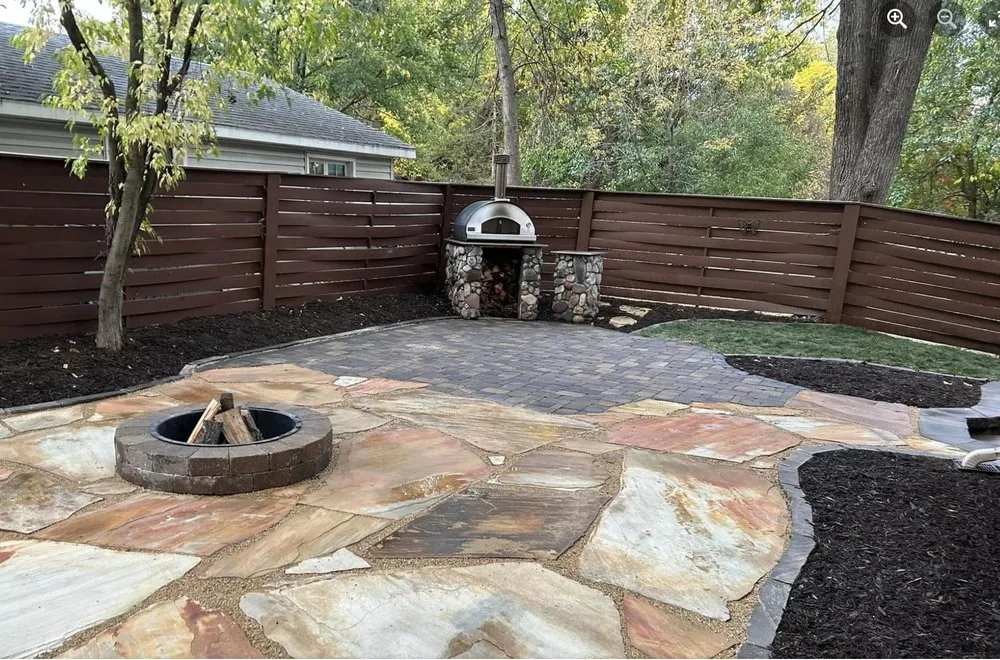 Affordable garden landscaping with custom design in North Branch, MN by Boss Construction