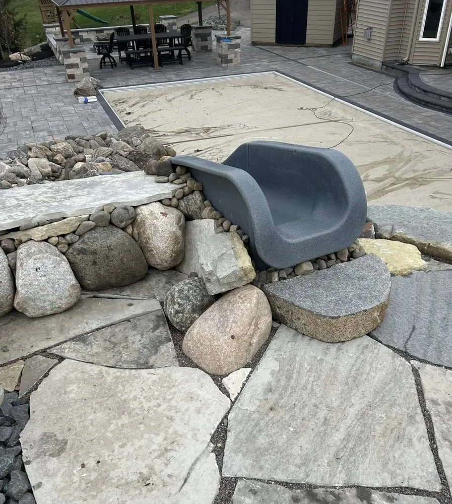 Custom landscape installation in North Branch, MN - Boss Construction