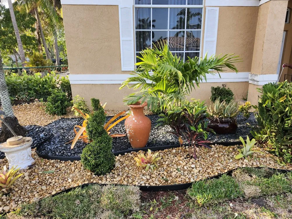 Local yard cleanup service with custom design in Miami, FL by Boss Dodo Landscaping