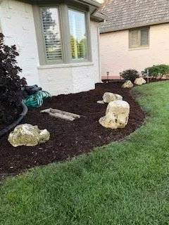 Custom outdoor landscaping for homes in Andover, KS by Bossy Oak Landscaping