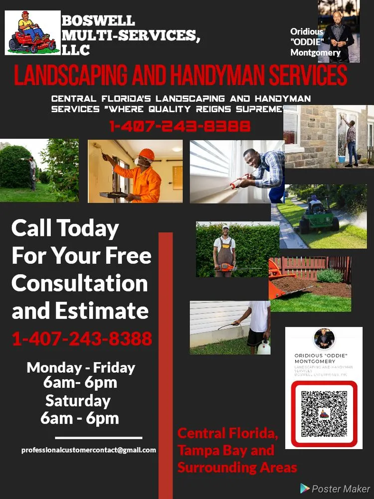 Professional landscape installation in Orlando, FL - Boswell Multi-Services