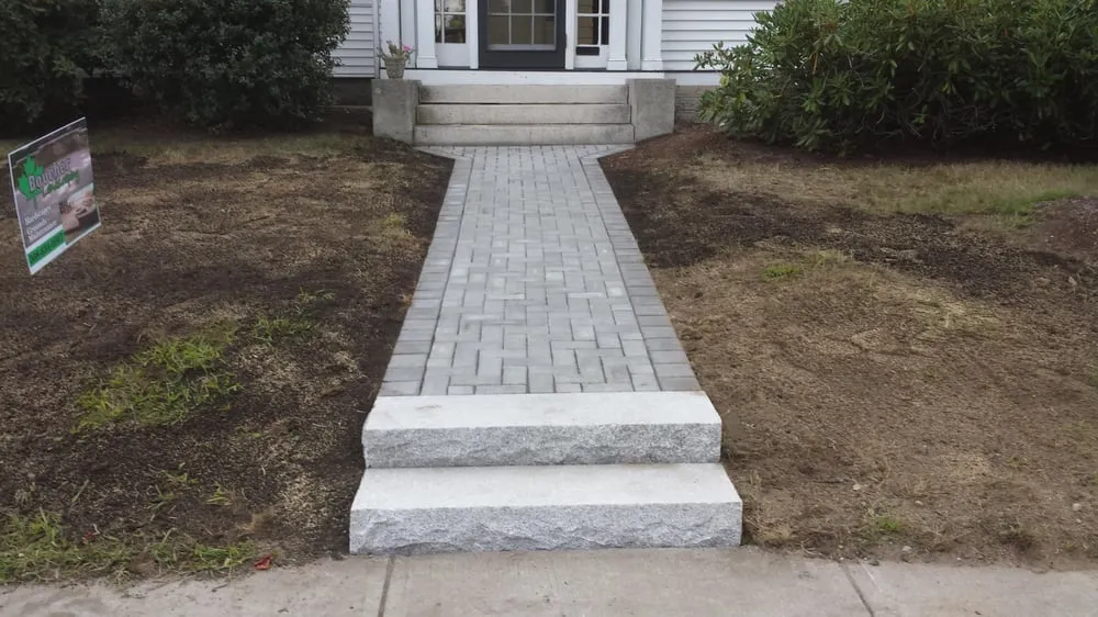 Professional garden landscaping for residential properties in Milford, MA by Boucher Landscaping