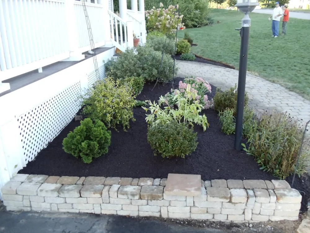 Professional garden landscaping for year-round maintenance in Milford, MA by Boucher Landscaping