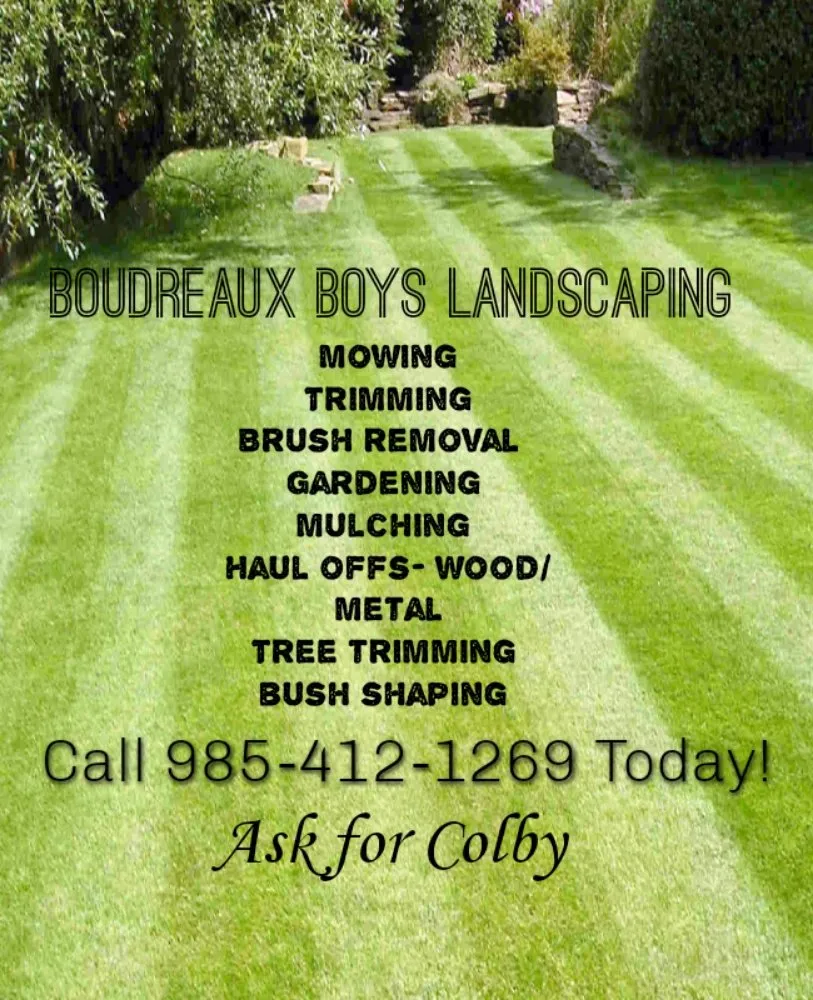 Professional garden landscaping experts serving Sunset, LA - Boudreaux boys landscape