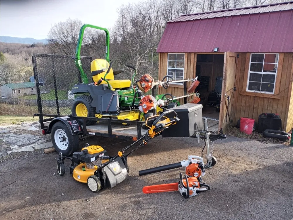Local yard cleanup service for year-round maintenance in Bristol, TN by Boughers lawncare
