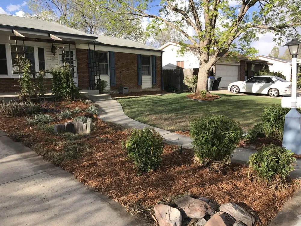 Local lawn mowing service with custom design across Longmont, CO - Boulder County Stump and Snow