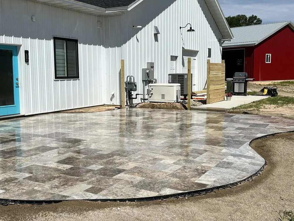 Professional landscaping services for residential properties in Schoolcraft, MI by Boulder Landscape Construction