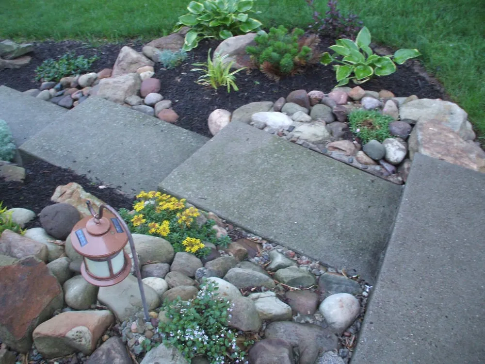 Custom garden landscaping with custom design across Pittsburgh, PA - Boulder Landscapes