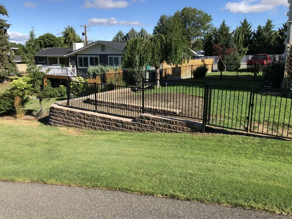 Custom outdoor landscaping with custom design across Wenatchee, WA - Boulder Landscaping