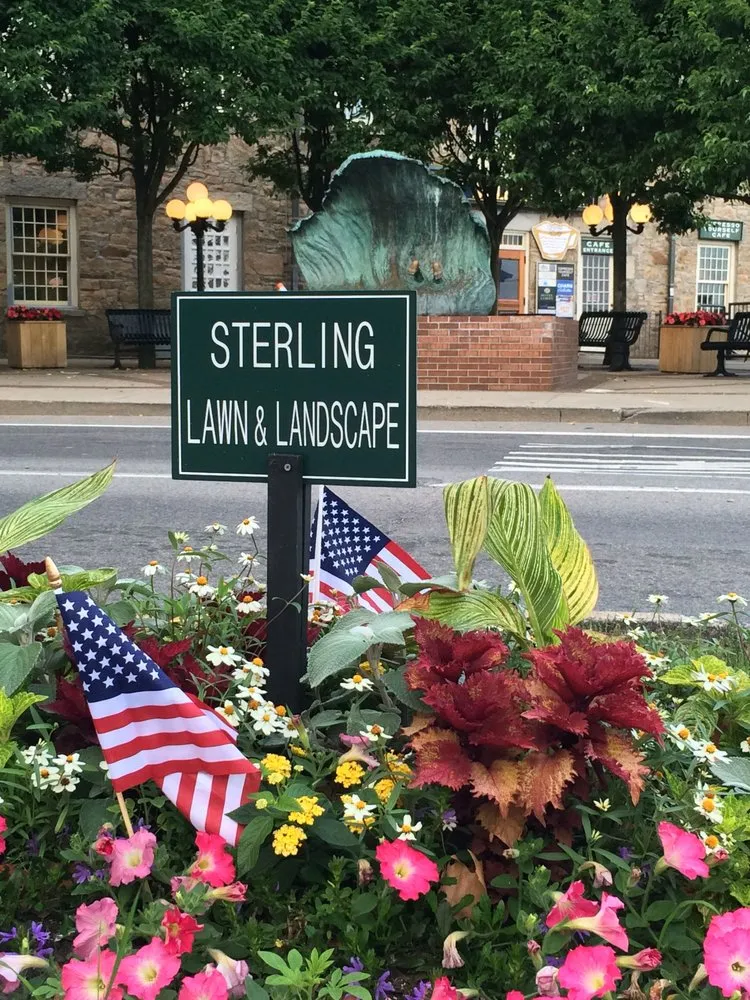 Custom lawn mowing service with custom design in Newport, RI by Bourne Green Horticulture