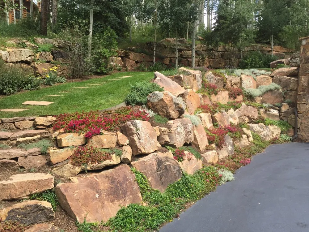 Professional lawn mowing service in Vail, CO by Bowen Landscapes