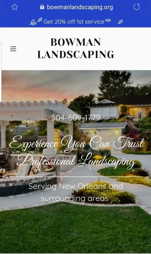 Top-rated lawn mowing service in New Orleans, LA - Bowman Landscaping