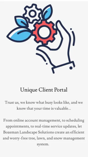 Custom yard cleanup service for beautiful yards in Bozeman, MT by Bozeman Landscape Solutions