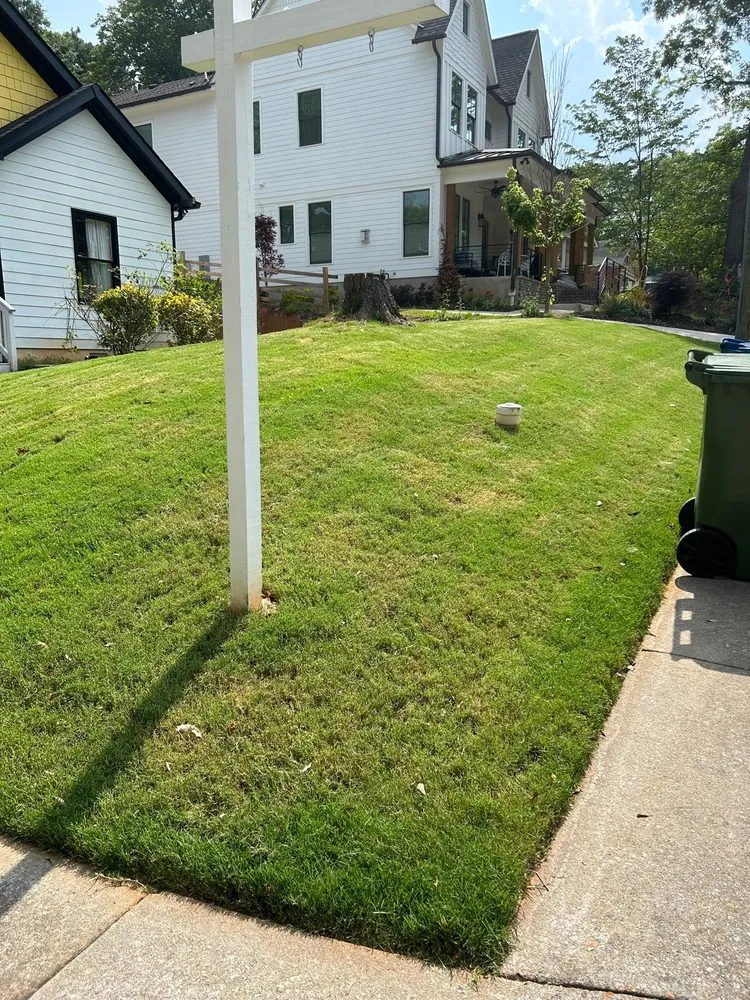 Professional lawn mowing service with custom design across Atlanta, GA - Bozz Lawn Care