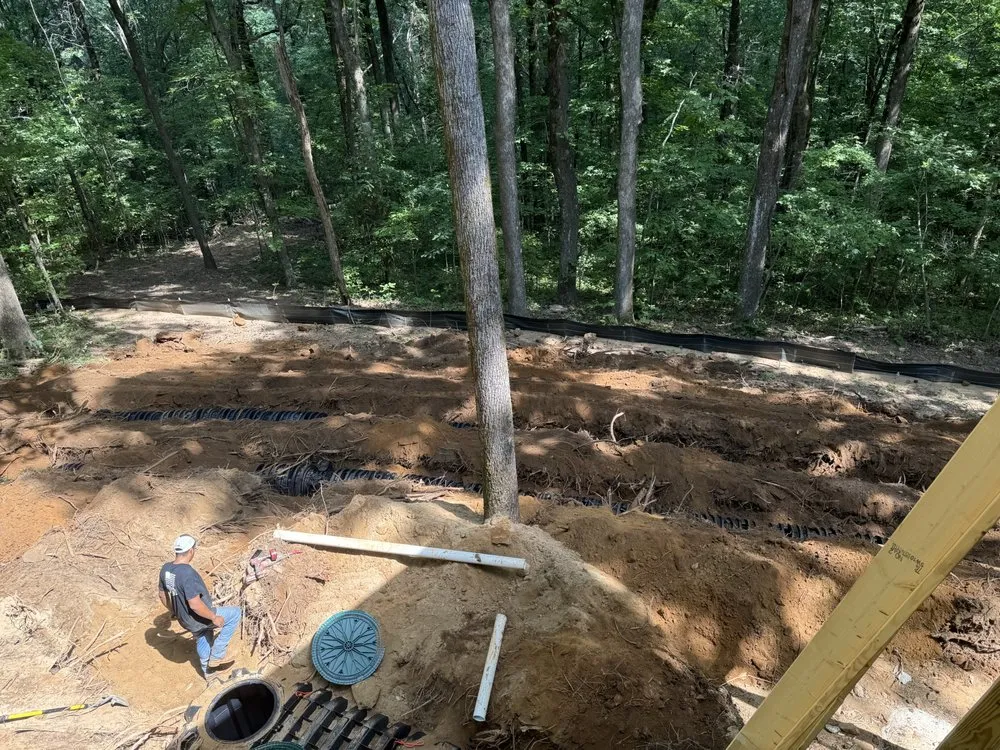 Expert garden landscaping with custom design in Dahlonega, GA by BP Septic