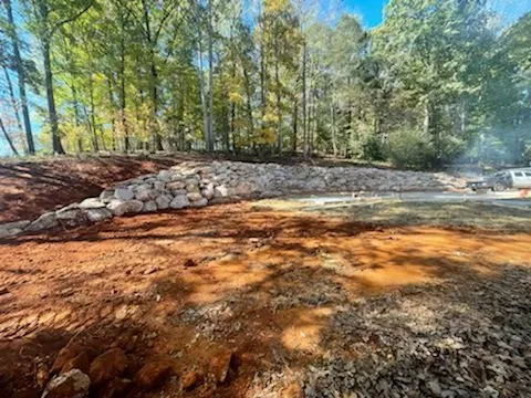 Custom garden landscaping in Dahlonega, GA by BP Septic