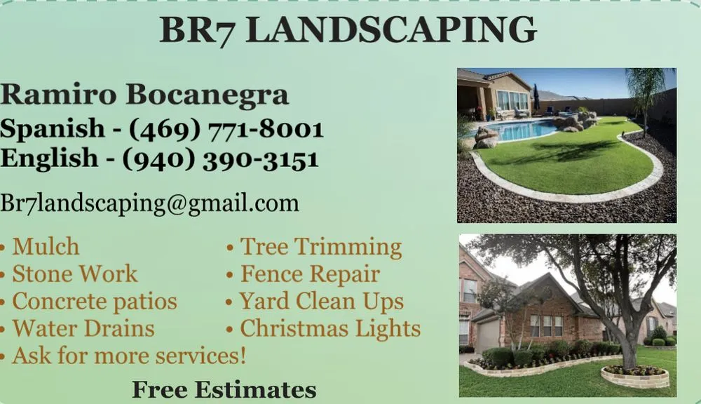 Top-rated outdoor landscaping for outdoor upgrades across Krum, TX - Br7 Landscaping
