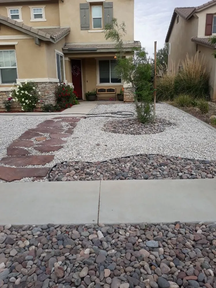 Custom landscape design in adelanto, CA by Bracken's Landscaping