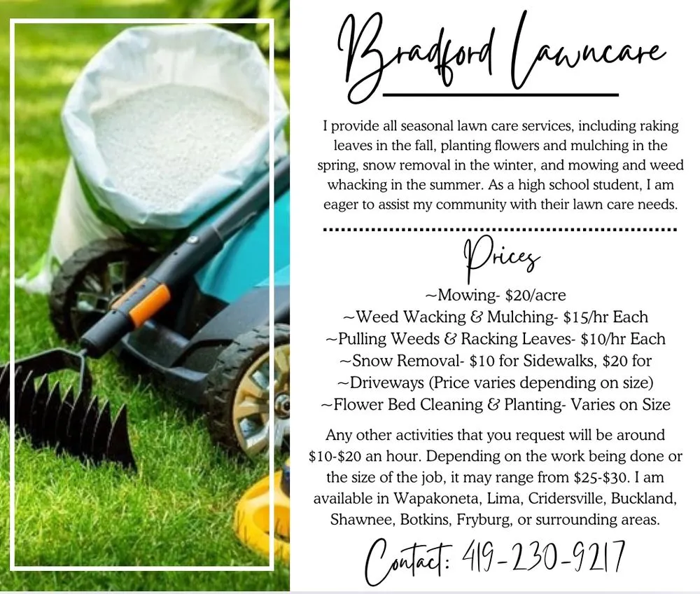 Expert yard cleanup service for outdoor upgrades across Wapakoneta, OH - Bradford lawn care