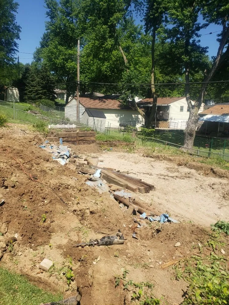 Custom garden landscaping near you across Omaha, NE - Bradley B Rose Omaha Sodding And Grading