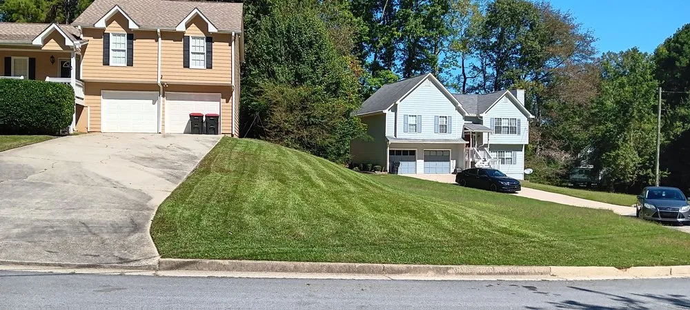 Custom outdoor landscaping for homes in Douglasville, GA by Bradley's Lawn Service