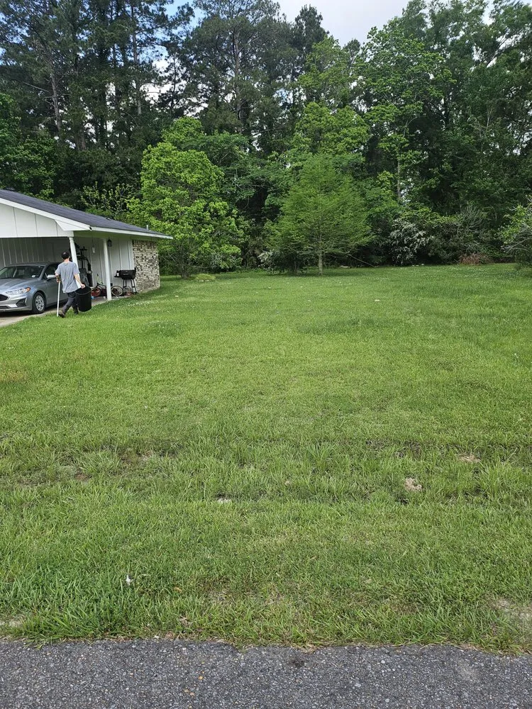 Local landscape installation in Kinder, LA by Brady Bunch Lawncare
