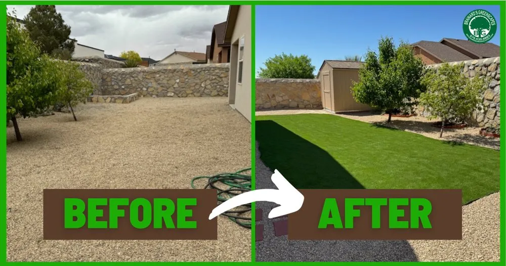 Custom landscape installation in Las Cruces, NM - Brainard's Greenscapes
