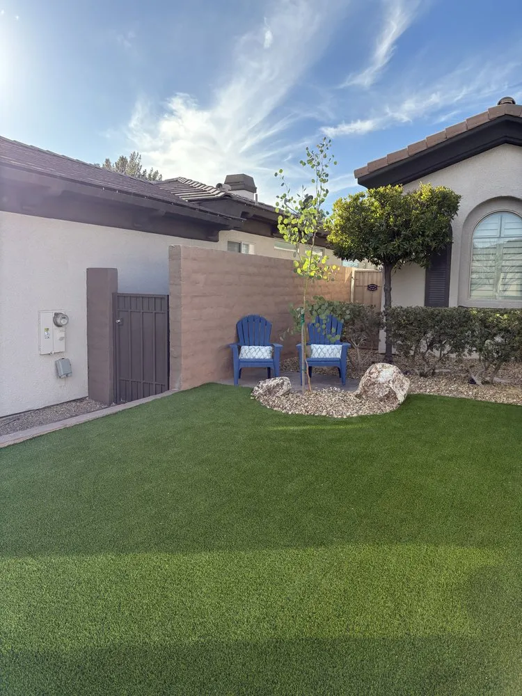 Top-rated residential landscaping with custom design in Las Vegas, NV by Branch & L Trees & Landscape