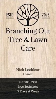 Branching out tree and lawn care Logo