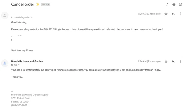 Brandell's Lawn & Garden Service Logo