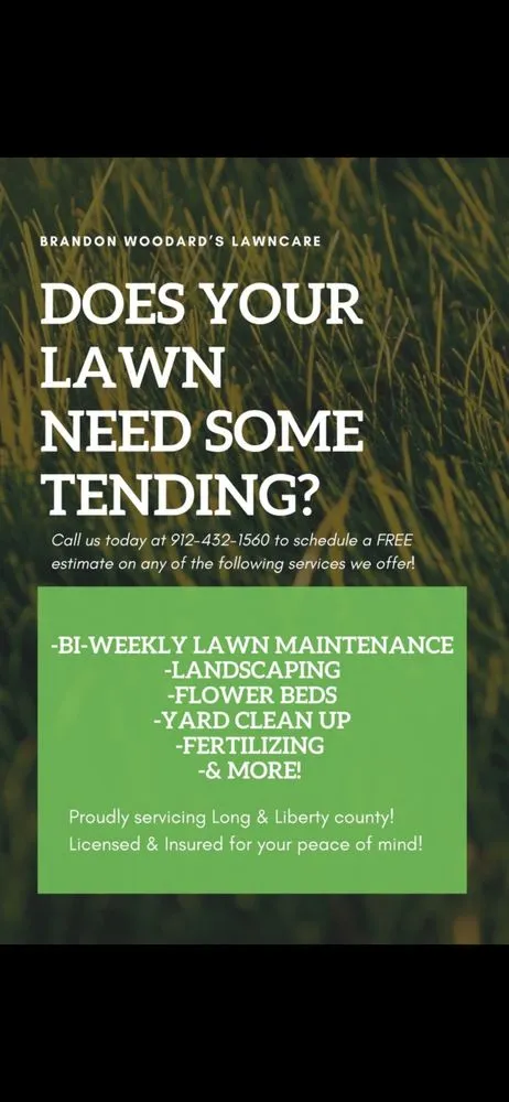Trusted lawn mowing service in Ludowici, GA - Brandon Woodard’s Lawncare