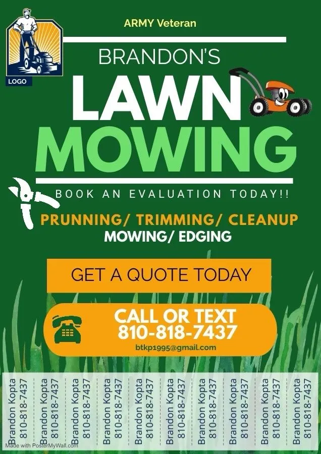 Local landscaping services experts serving Flushing, MI - Brandon’s Lawn Mowing