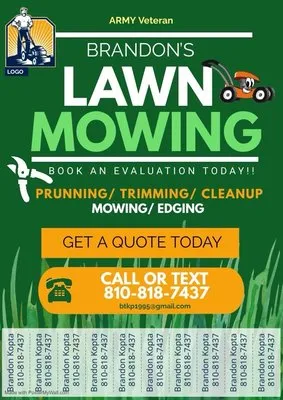 Brandon’s Lawn Mowing Logo