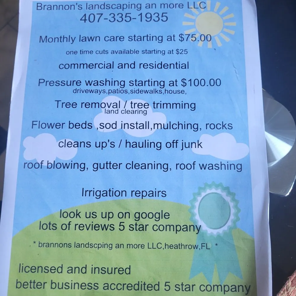 Expert garden landscaping experts serving Casselberry, FL - Brannon's landscaping an more