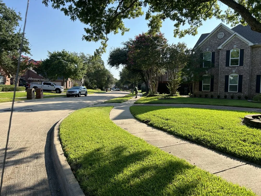 Professional lawn mowing service in Garland, TX by Brant's Lawn Care