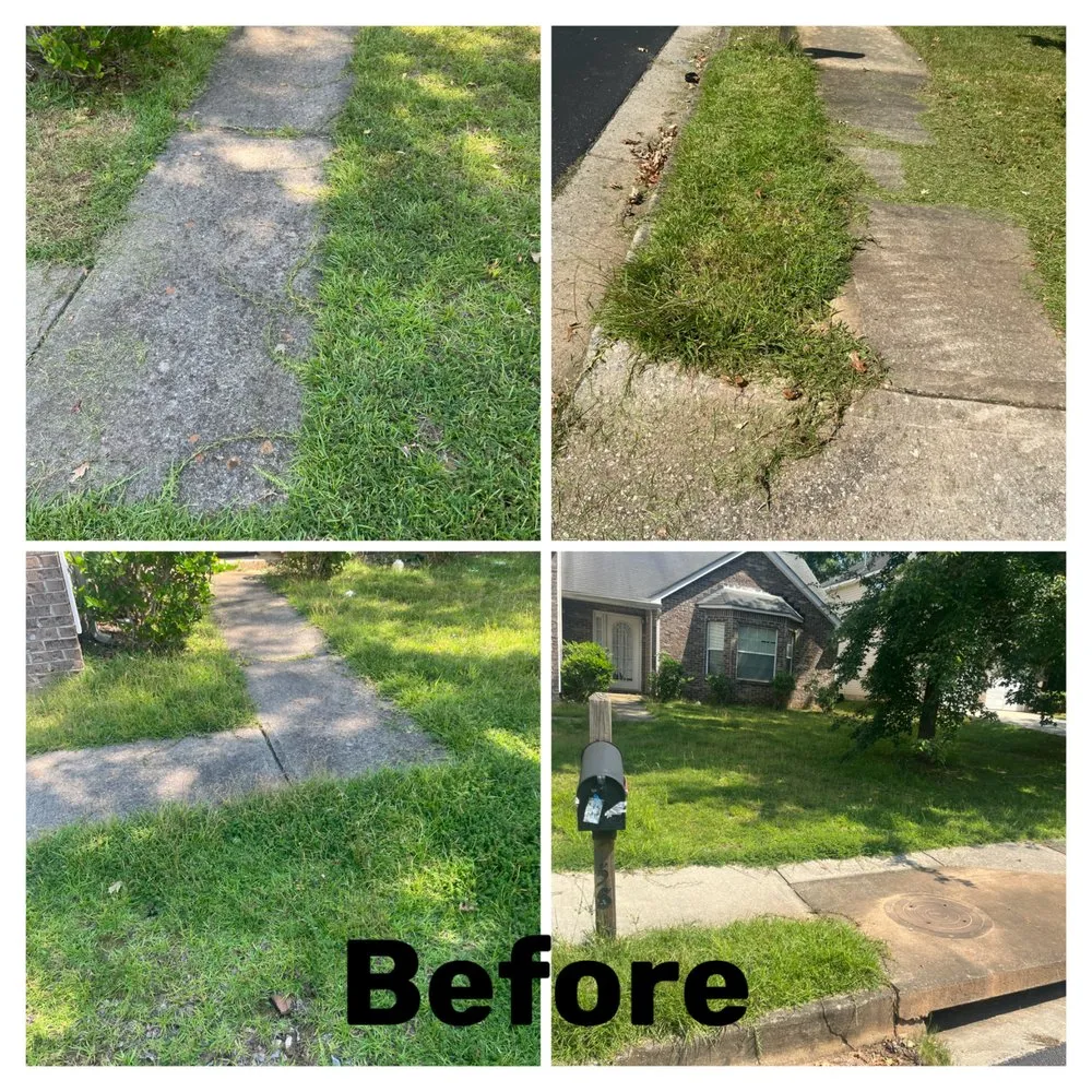 Custom garden landscaping for year-round maintenance in Riverdale, GA by Bravo Blades Lawn Care