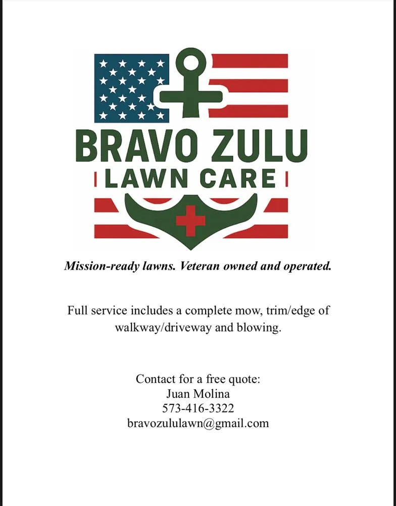 Trusted yard maintenance near you in Blue Springs, MO by Bravo Zulu Lawn Care