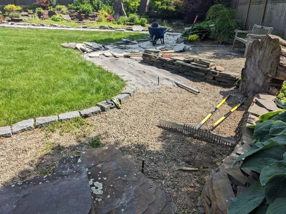 Expert outdoor landscaping with custom design in Kingston, NY by Bravo's & Son Landscaping