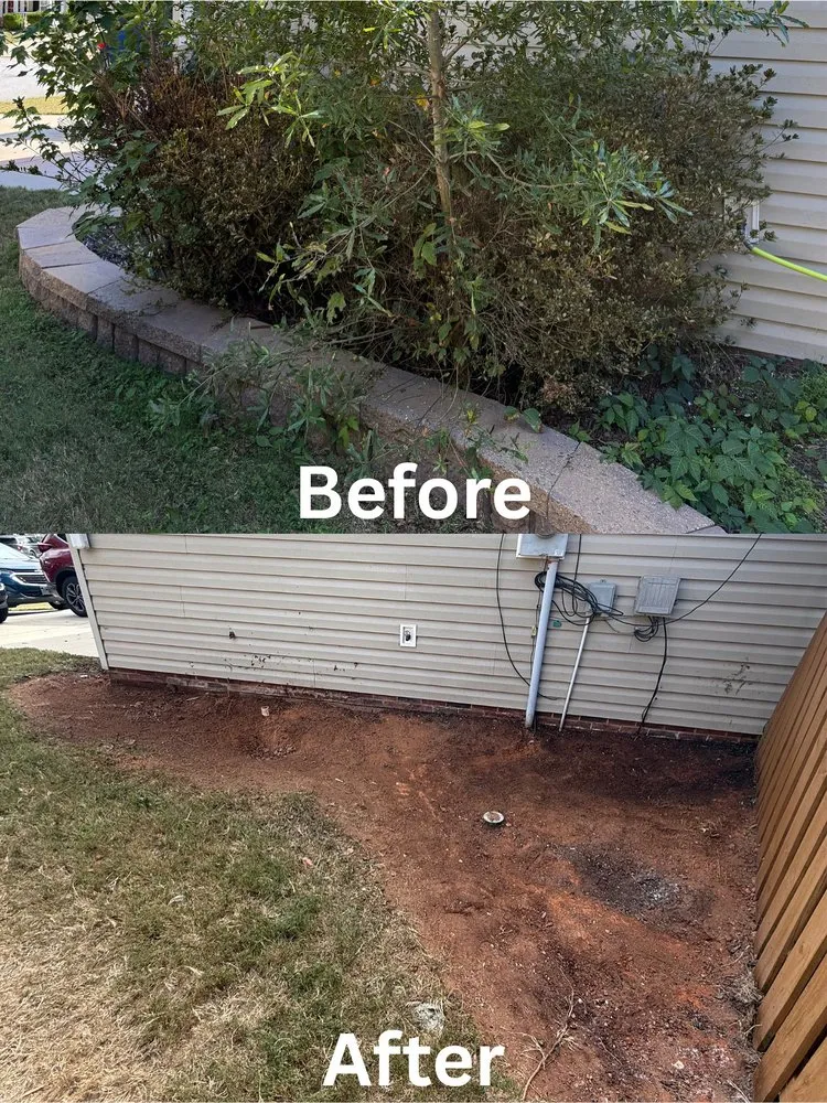 Professional garden landscaping for residential properties in Simpsonville, SC by Brazel Improvements