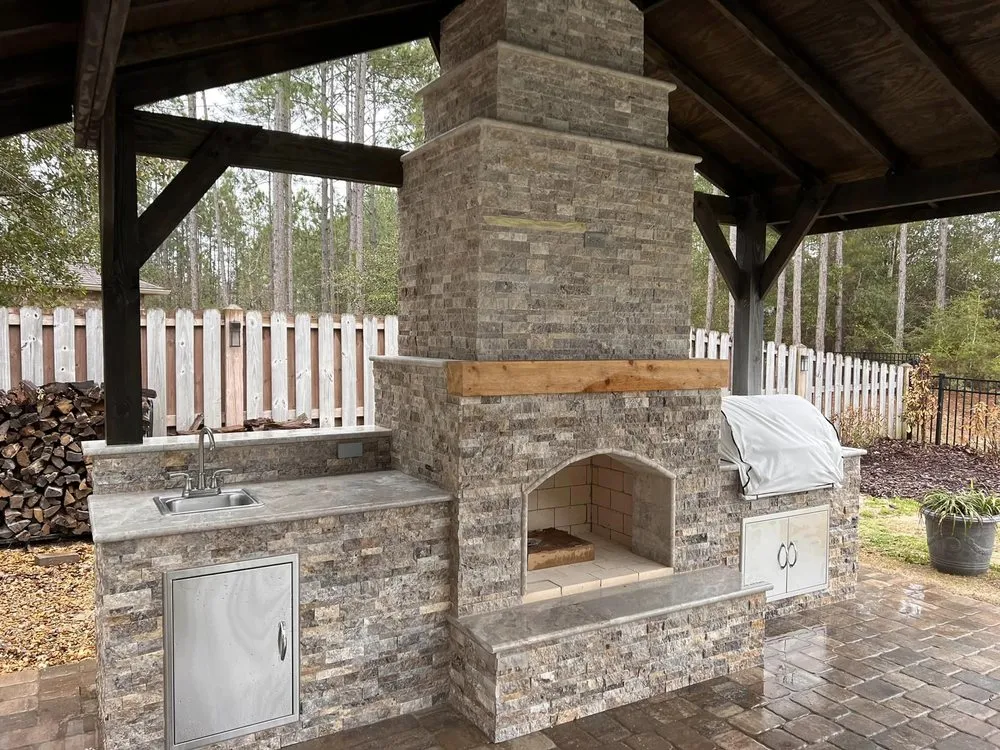 Professional landscape installation in Fort Walton Beach, FL - Brazilian Brickpavers