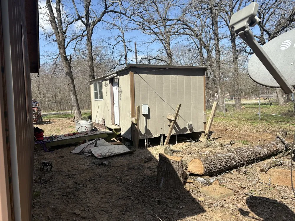 Professional yard maintenance with custom design in Chandler, TX by Breaking ground outdoor services