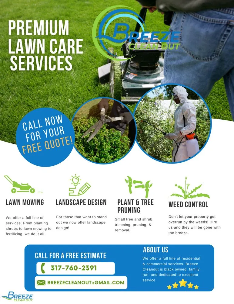 Top-rated landscaping services in Indianapolis, IN - Breeze Cleanout