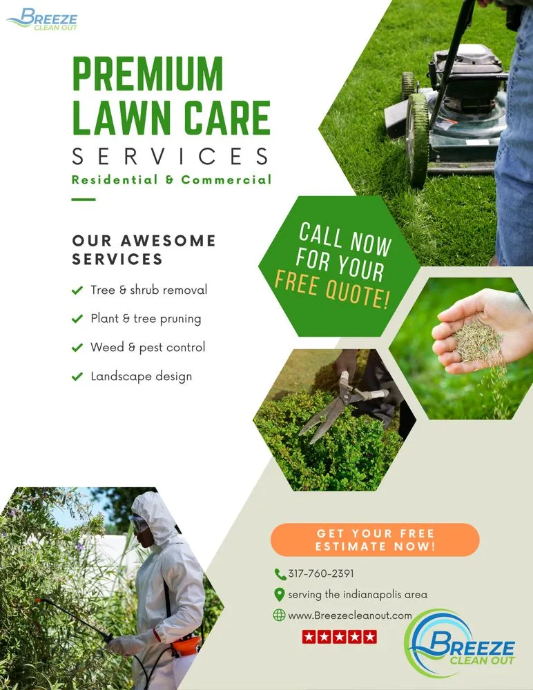 Custom lawn care service in Indianapolis, IN - Breeze Cleanout
