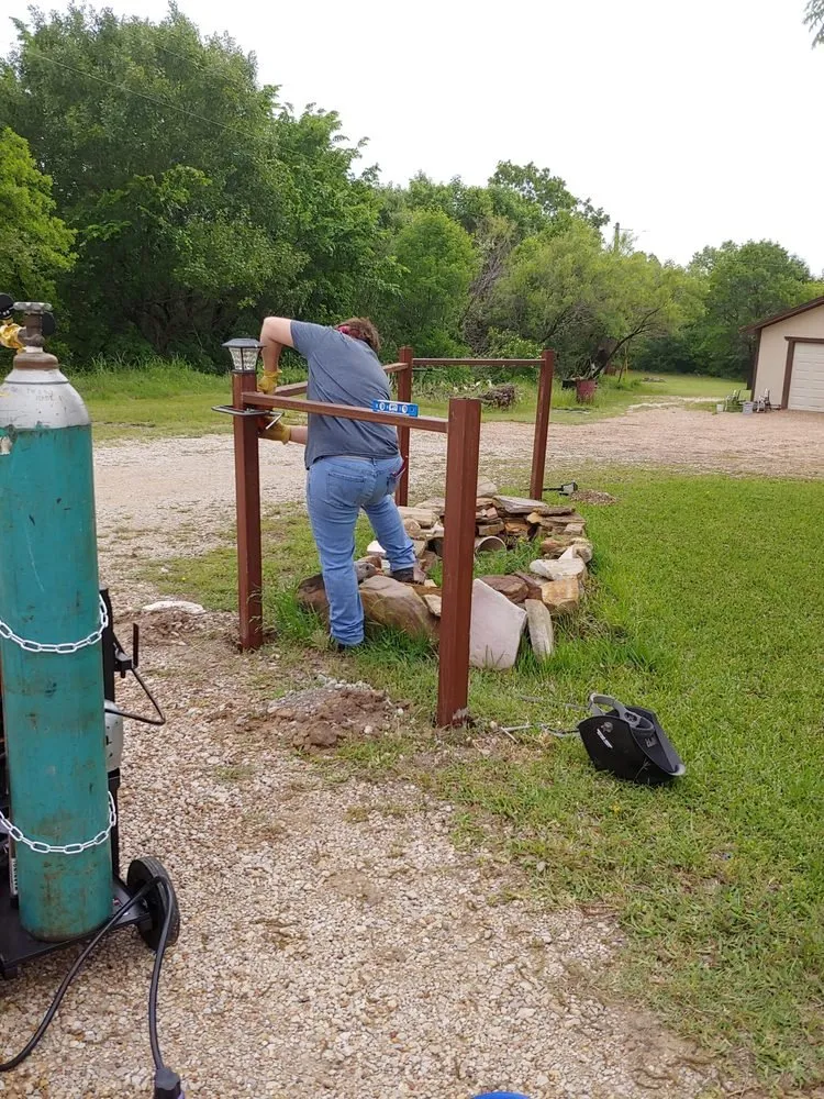 Custom yard cleanup service with custom design in Springtown, TX by Brendle's Welding and Maintenance Services