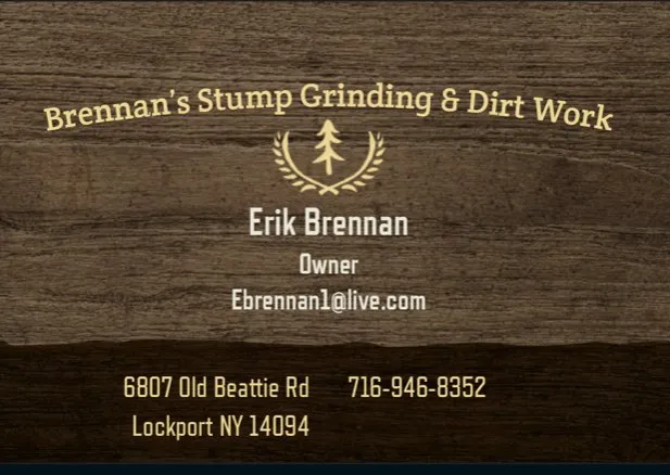 Reliable yard cleanup service in Lockport, NY - Brennan’s stump grinding & dirtwork