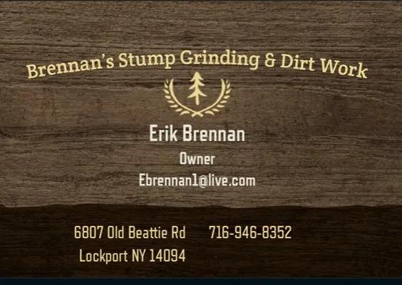 Brennan’s stump grinding & dirtwork Logo
