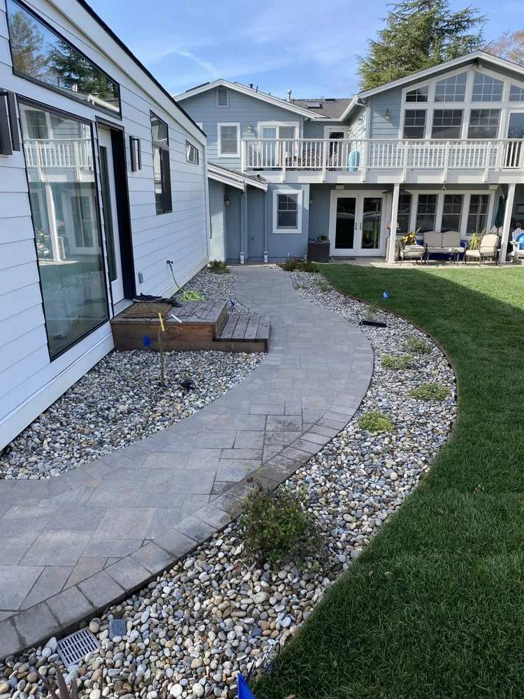 Custom landscape installation for outdoor upgrades across Redwood City, CA - Brent Landscaping