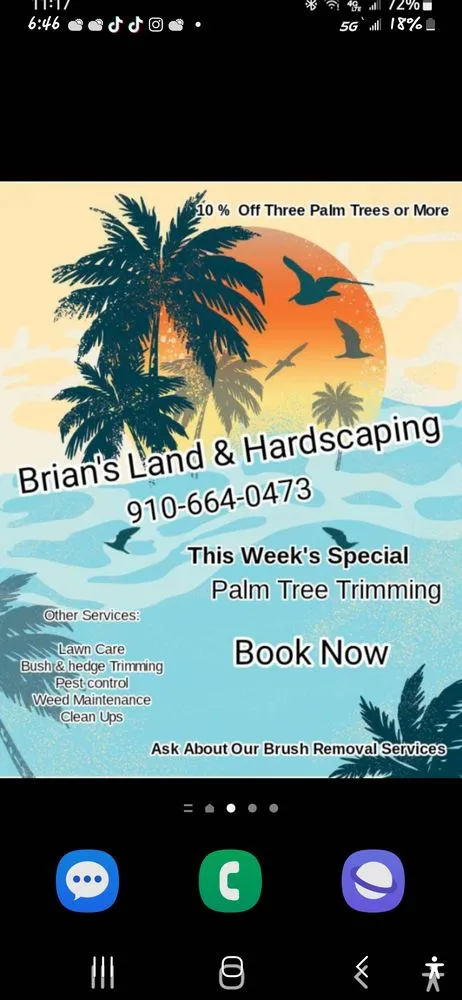 Local yard maintenance in Calabash, NC - Brians Hard and Landscapesing