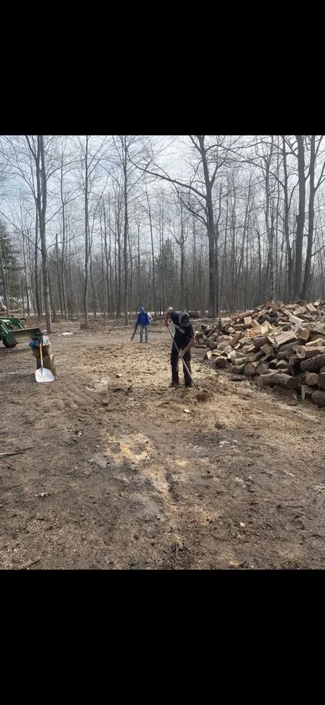 Custom yard cleanup service for outdoor upgrades in Oscoda, MI by Brick & Boulder Landscaping